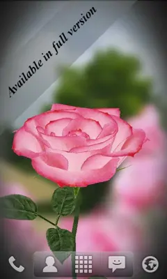 3D Rose Live Wallpaper Free android App screenshot 0