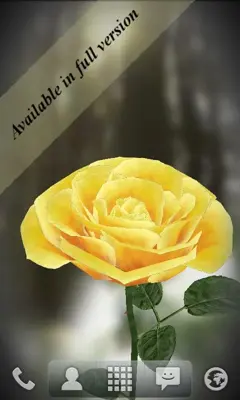 3D Rose Live Wallpaper Free android App screenshot 1